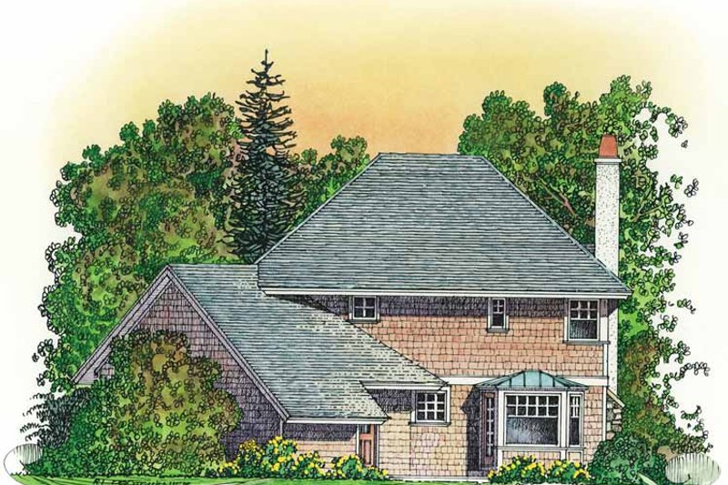 Home Plan - Exterior - Rear Elevation for Victorian House Plan #1016-78 - 3 bed, 2.5 bath