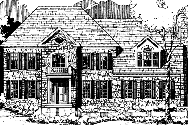 House Plan Design - Colonial Exterior - Front Elevation Plan #953-41