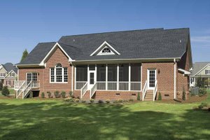 Exterior - Rear Elevation 1 for Country House Plan #929-477 - 4 bed, 2.5 bath
