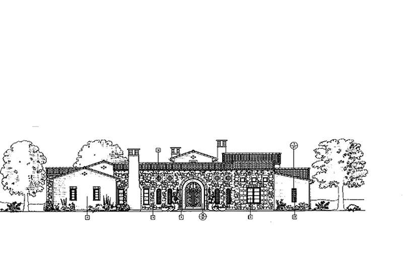 Dream House Plan - Exterior - Front Elevation 3 for Mediterranean House Plan #944-1 - 4 bed, 4.5 bath
