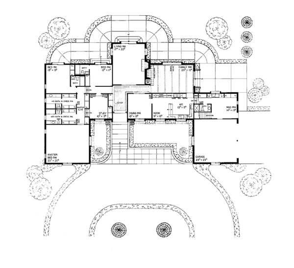 Home Plan - Country Floor Plan - Main Floor Plan #72-604