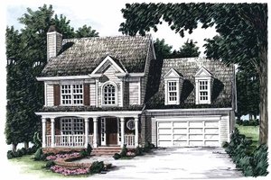 Country Exterior - Front Elevation Plan #927-51