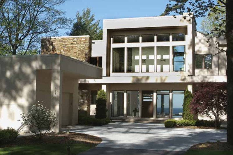 House Plan Design - Contemporary Exterior - Front Elevation Plan #928-77