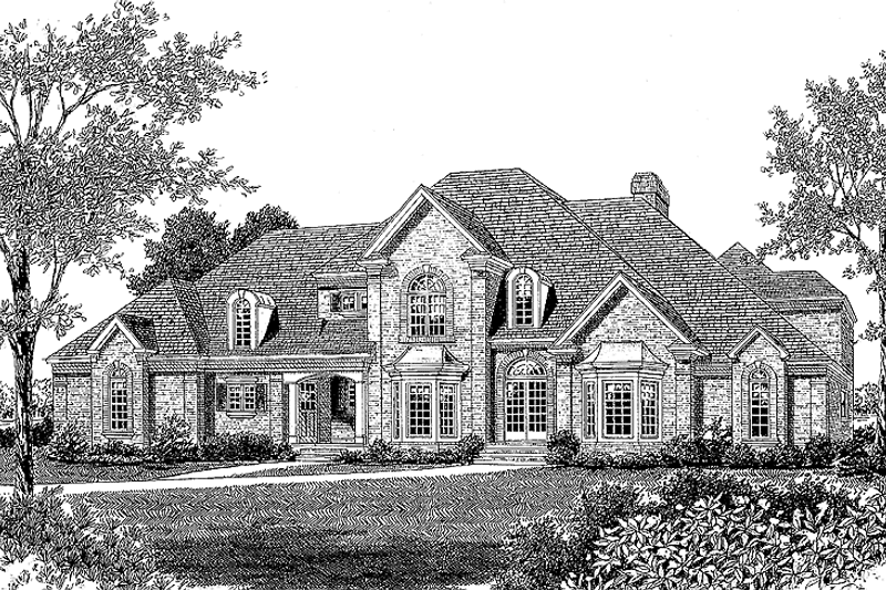 Home Plan - Exterior - Front Elevation 3 for Country House Plan #453-182 - 4 bed, 3.5 bath