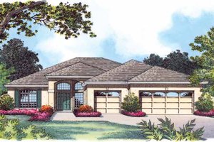 Architectural House Design - Traditional Exterior - Front Elevation Plan #1015-19