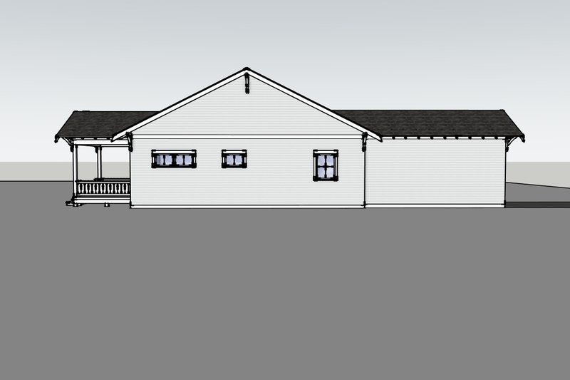 Architectural House Design - Exterior - Other Elevation 1 for Bungalow House Plan #1105-18 - 2 bed, 1 bath