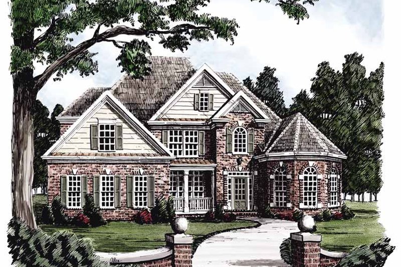 Home Plan - Colonial Exterior - Front Elevation Plan #927-379
