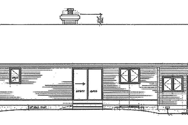 Home Plan - Exterior - Rear Elevation for Country House Plan #47-759 - 3 bed, 2 bath