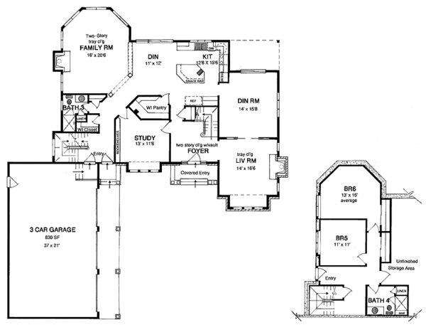 Home Plan - Country Floor Plan - Main Floor Plan #316-195