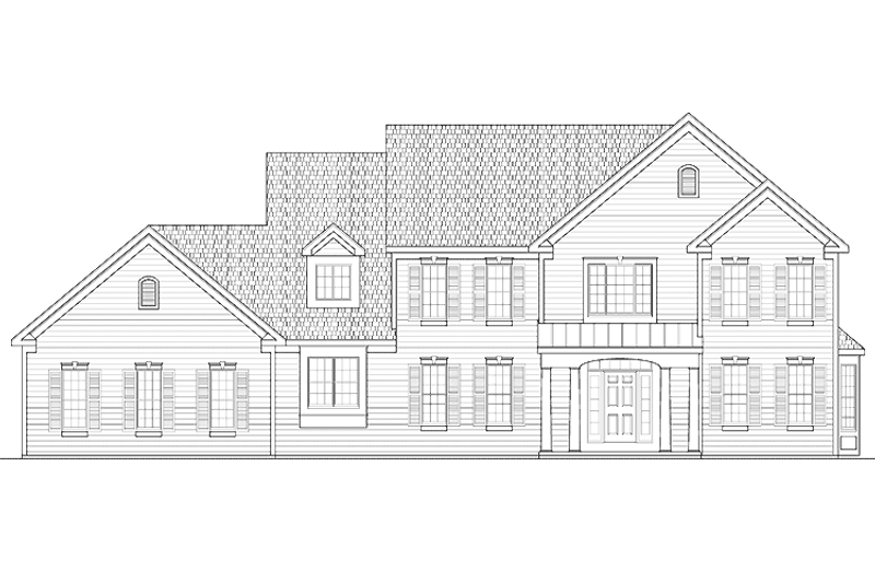 Home Plan - Exterior - Front Elevation 3 for Traditional House Plan #328-320 - 4 bed, 3.5 bath