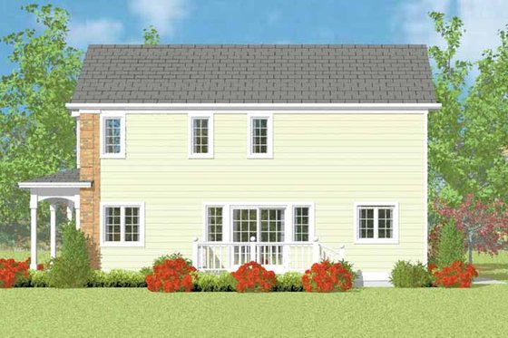Exterior - Other Elevation 3 for Country House Plan #72-1113 - 3 bed, 2.5 bath