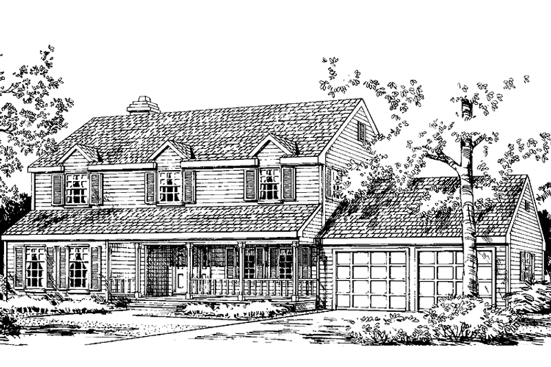 Dream House Plan - Exterior - Front Elevation 3 for Country House Plan #314-241 - 4 bed, 2.5 bath