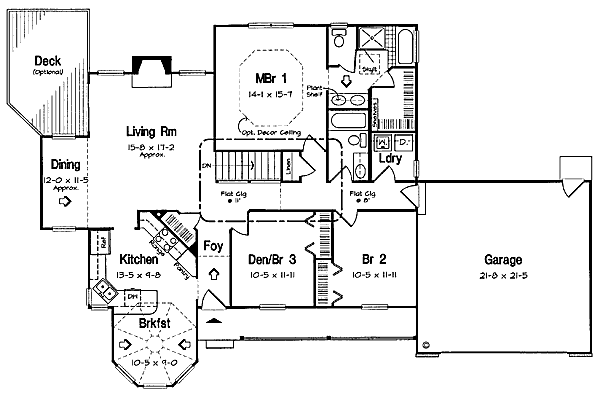 Farmhouse Floor Plan - Main Floor Plan #312-527
