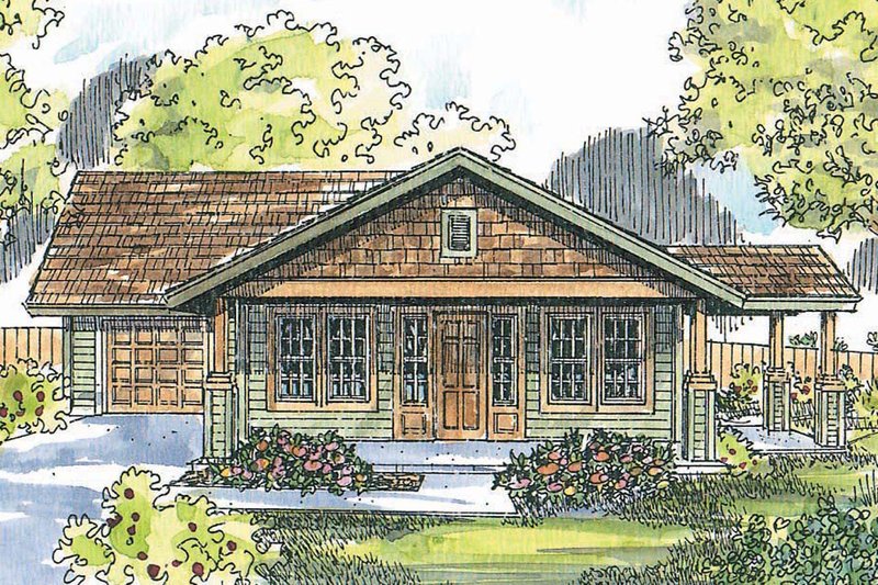 Home Plan - Craftsman Exterior - Front Elevation Plan #124-725