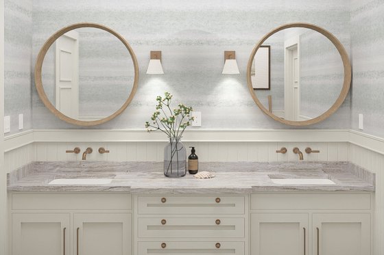 Interior - Master Bathroom for Beach House Plan #455-779 - 2 bed, 2.5 bath