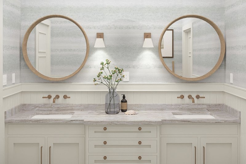 Architectural House Design - Interior - Master Bathroom for Beach House Plan #455-779 - 2 bed, 2.5 bath