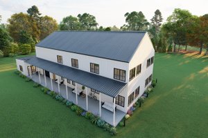 Barndominium Exterior - Front Elevation Plan #1107-28