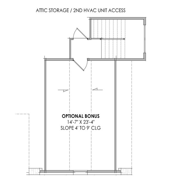 Modern Floor Plan - Upper Floor Plan #1096-24