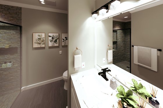 Interior - Master Bathroom for Farmhouse House Plan #44-276 - 3 bed, 2 bath
