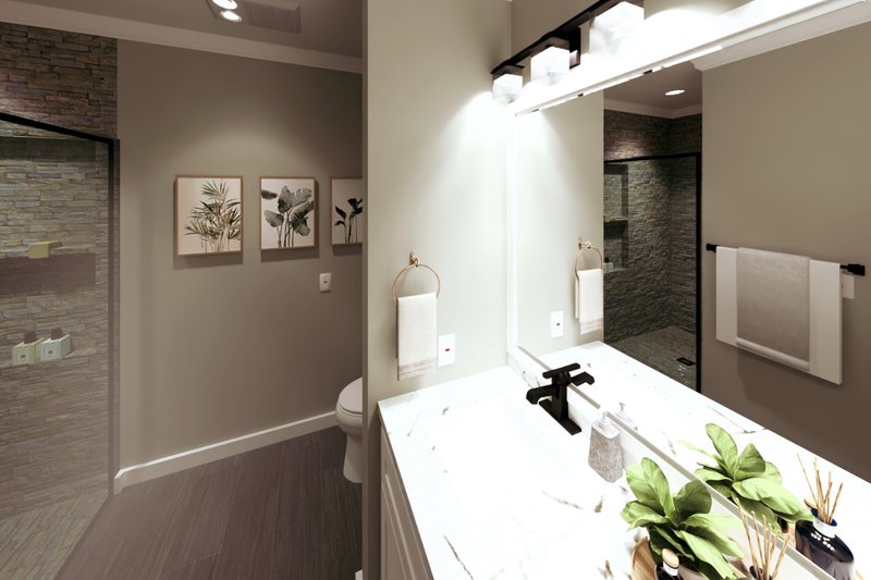 House Design - Interior - Master Bathroom for Farmhouse House Plan #44-276 - 3 bed, 2 bath