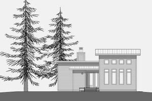 Exterior - Other Elevation 4 for Modern House Plan #531-4 - 1 bed, 1 bath