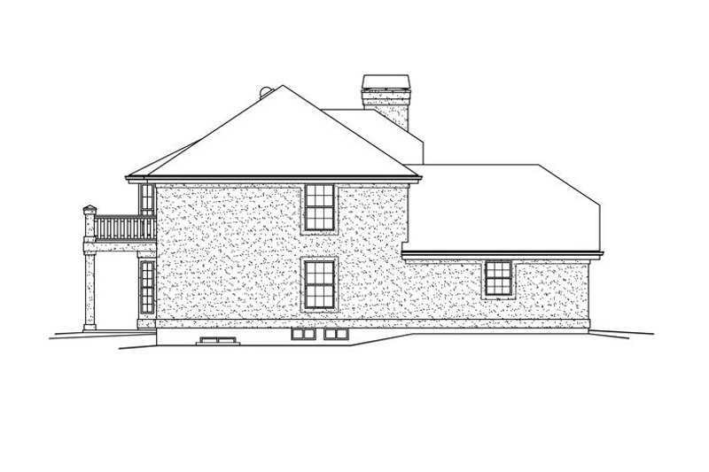 Dream House Plan - Exterior - Other Elevation for European House Plan #57-144 - 3 bed, 2 bath