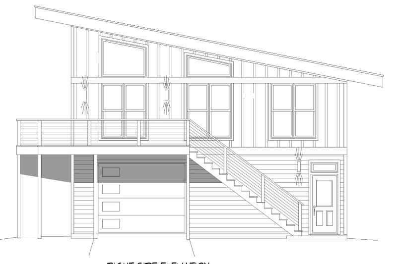 Architectural House Design - Exterior - Other Elevation 1 for Modern House Plan #932-951 - 1 bed, 1 bath