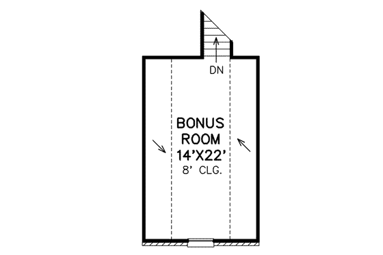 Floor Plan - Other Floor for Traditional House Plan #65-455 - 3 bed, 2 bath