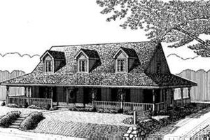 Ranch Exterior - Front Elevation Plan #410-212