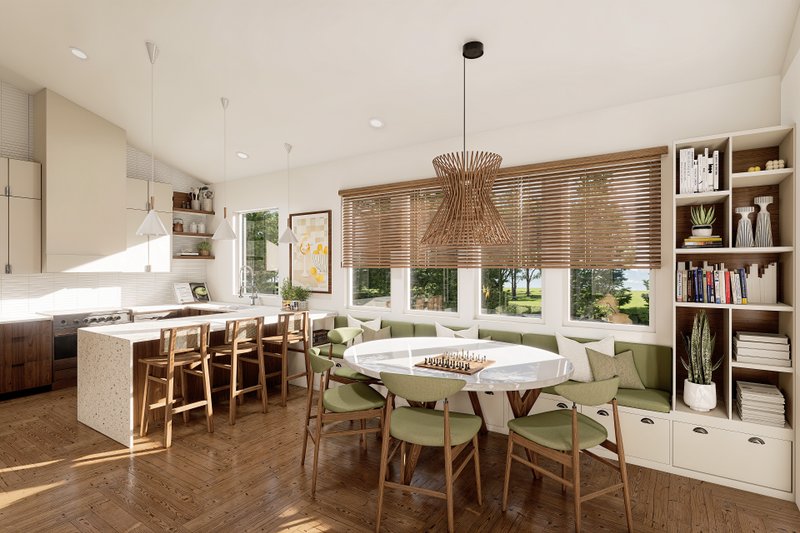 House Blueprint - Interior - Kitchen 1 for Contemporary House Plan #23-2834 - 3 bed, 1 bath