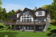 Cabin Style House Plan - 4 Beds 4.5 Baths 4641 Sq/Ft Plan #117-922 