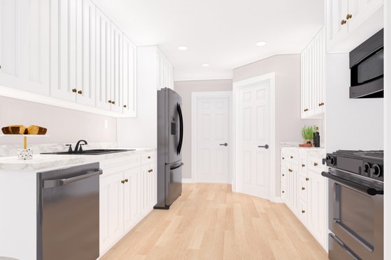 Interior - Kitchen for Traditional House Plan #1060-281 - 3 bed, 2 bath