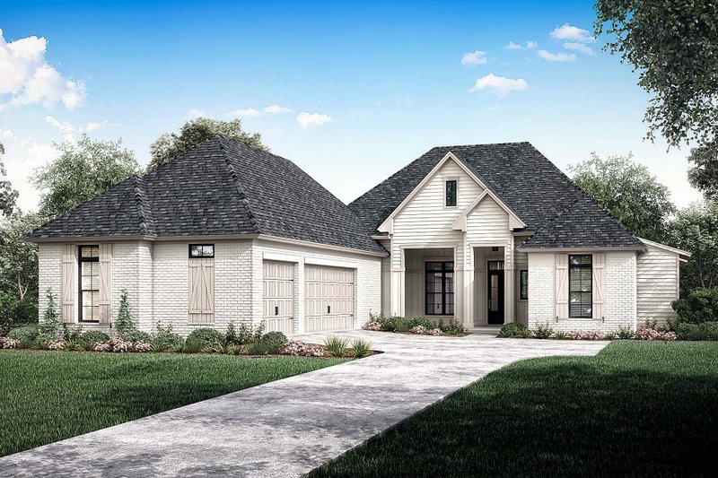 Farmhouse Style House Plan - 4 Beds 3 Baths 2465 Sq/Ft Plan #1081-22