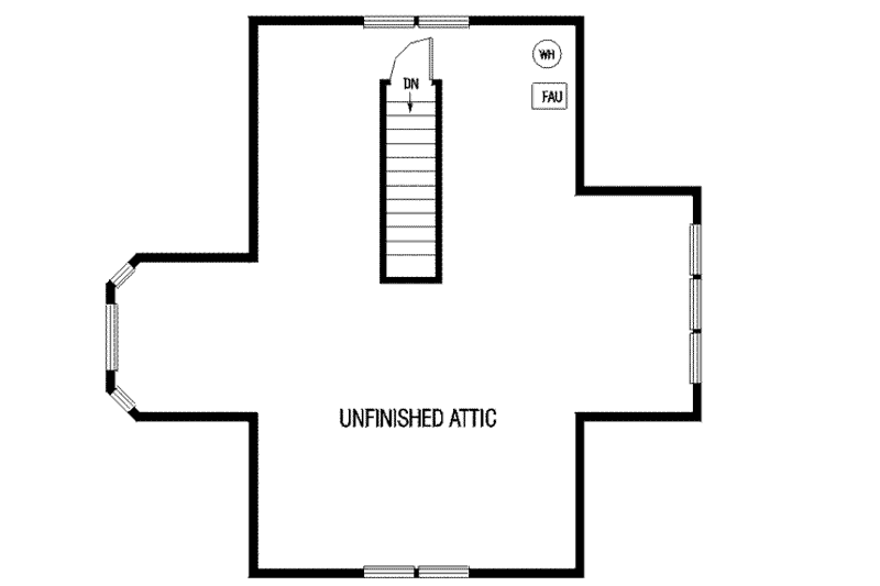 Dream House Plan - Floor Plan - Other Floor for Traditional House Plan #60-570 - 2 bed, 1 bath