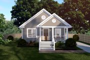Bungalow Style House Plan - 3 Beds 2 Baths 1092 Sq/Ft Plan #79-116 Exterior 