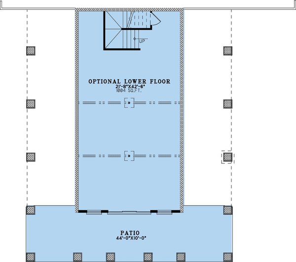 Farmhouse Floor Plan - Lower Floor Plan #923-373