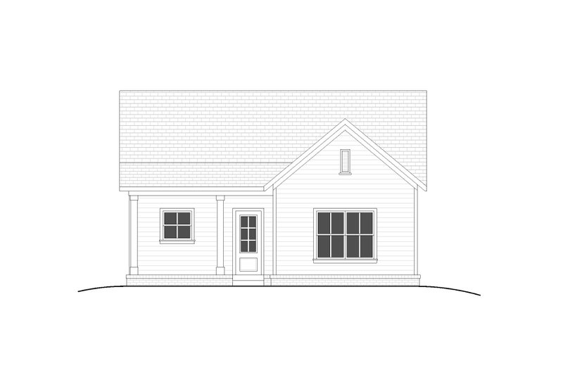 House Plan Design - Exterior - Front Elevation 4 for Farmhouse House Plan #1117-42 - 2 bed, 2 bath
