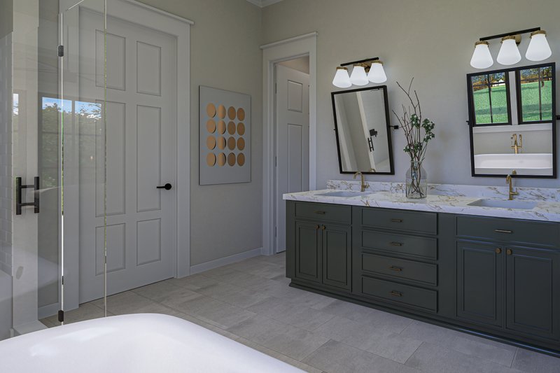 Architectural House Design - Interior - Master Bathroom for Farmhouse House Plan #430-329 - 3 bed, 2.5 bath