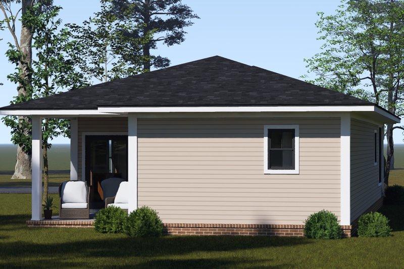 Home Plan - Exterior - Other Elevation 4 for Modern House Plan #513-2501 - 2 bed, 2 bath