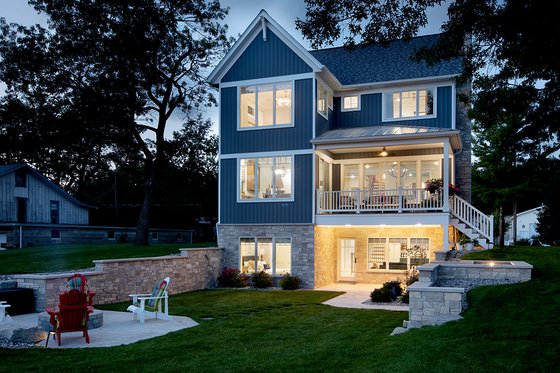 Exterior - Rear Elevation 6 for Cottage House Plan #928-400 - 4 bed, 4 bath