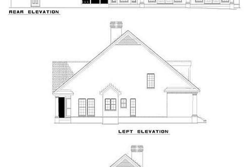 Dream House Plan - Exterior - Rear Elevation for Southern House Plan #17-299 - 4 bed, 3.5 bath