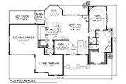 European Style House Plan - 4 Beds 3.5 Baths 3796 Sq/Ft Plan #70-885 