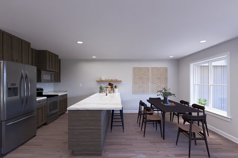 Home Plan - Interior - Kitchen for Barndominium House Plan #1060-230 - 1 bed, 2.5 bath