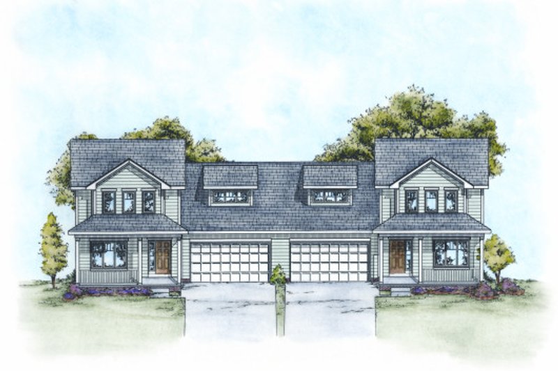 Architectural House Design - Traditional Exterior - Front Elevation Plan #20-2111