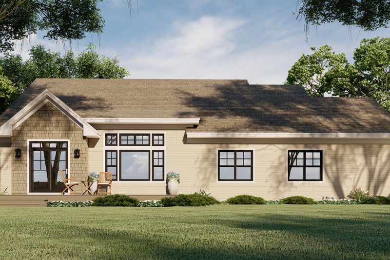 Dream House Plan - Exterior - Rear Elevation 2 for Traditional House Plan #51-1182 - 3 bed, 2.5 bath
