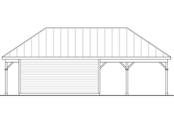 Exterior - Other Elevation for Cottage House Plan #124-998, 0 bath