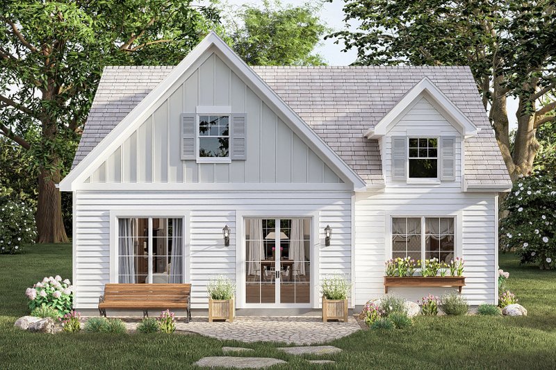Home Plan - Exterior - Front Elevation 3 for Traditional House Plan #455-801 - 1 bed, 1 bath