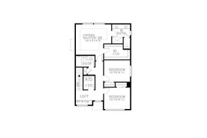 Floor Plan - Main Floor for Modern House Plan #53-645 - 3 bed, 2.5 bath