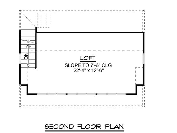 House Blueprint - Country Floor Plan - Upper Floor Plan #1064-24