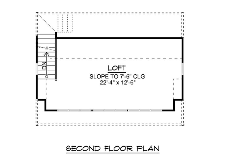 Dream House Plan - Floor Plan - Upper Floor for Country House Plan #1064-24, 0.5 bath